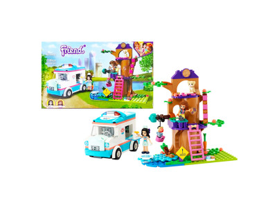 Конструктор "FRIENDS" "Швидка ветклініка" 310 дит. 60012