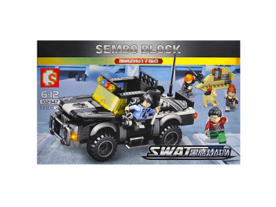 Конструктор SEMBO SWAT "Джип" 339 елементів 102347 Конструктор SEMBO SWAT "Джип" 339 елементів 102347