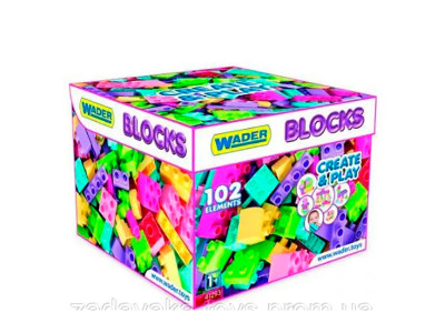 Конструктор 102 ел. "Create&Play" рожевий 41293