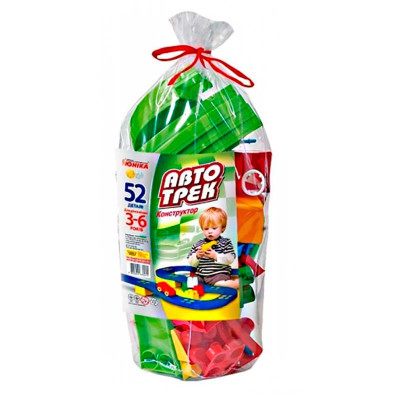 Конструктор Автотрек 52 деталі Юніка Юника 70255