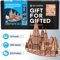 Конструктор Mr.Playwood Таємничий замок "Школа чаклунства" механічний дерев 10416 Конструктор Mr.Playwood Таємничий замок "Школа чаклунства" механічний дерев 10416