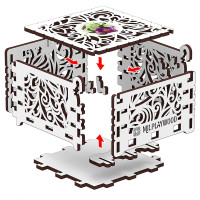 Конструктор Mr.Playwood Скринька "Чарівна квітка" механічна дерев'яна 10801 Конструктор Mr.Playwood Скринька "Чарівна квітка" механічна дерев'яна 10801