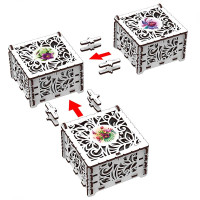 Конструктор Mr.Playwood Скринька "Чарівна квітка" механічна дерев'яна 10801 Конструктор Mr.Playwood Скринька "Чарівна квітка" механічна дерев'яна 10801