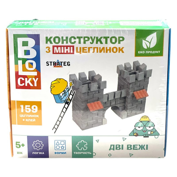 Набір для творчості Strateg BLOCKY Дві Вежі з міні-цеглинок 31012