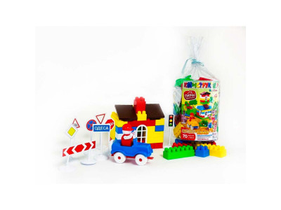 Конструктор №1 70 деталей Бамсик 115/8