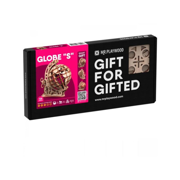 Конструктор Mr.Playwood Глобус S механічний деревяний 10203