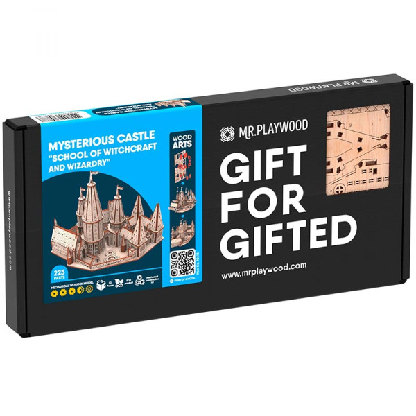 Конструктор Mr.Playwood Таємничий замок "Школа чаклунства" механічний дерев 10416
