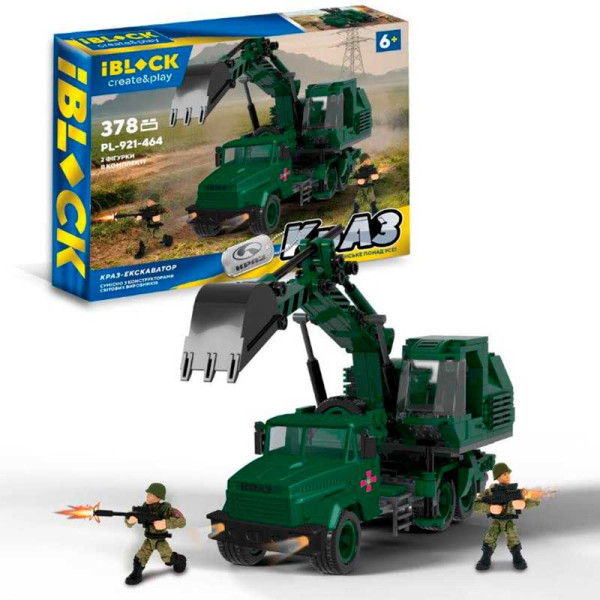 Конструктор IBLOCK арт. PL-921-464 (12шт) Армія КрАЗ Экскаватор 378дет 2 PL-921-464 Конструктор IBLOCK арт. PL-921-464 (12шт) Армія КрАЗ Экскаватор 378дет 2 PL-921-464