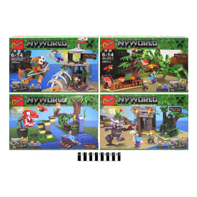 Конструктор MINECRAFT 4 види 273#1-4 Конструктор MINECRAFT 4 види 273#1-4