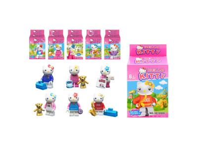 Конструктор із мультфільму Hello Kitty 3D Brick 18901-18906 Конструктор із мультфільму Hello Kitty 3D Brick 18901-18906
