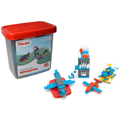 Конструктор "Аеродром" 142 детал. 013888/33 в пластик. боксі 013888/33 Конструктор "Аеродром" 142 детал. 013888/33 в пластик. боксі 013888/33