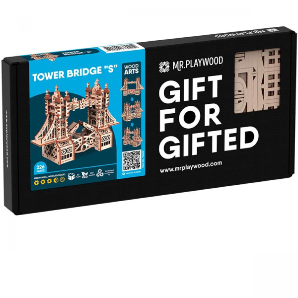 Конструктор Mr.Playwood Тауерський міст S механічний деревяний 10402