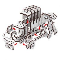 Конструктор Mr.Playwood Сміттєвоз механічний дерев'яний 10802