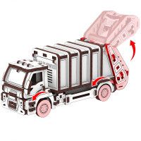 Конструктор Mr.Playwood Сміттєвоз механічний дерев'яний 10802