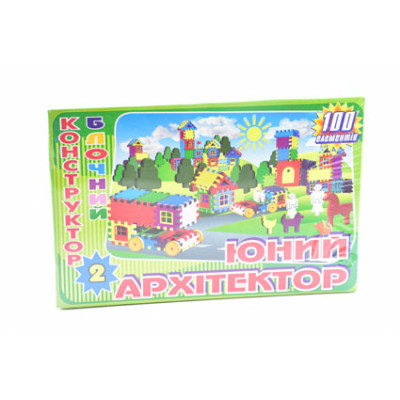 Конструктор блоковий Юний архітектор (100 деталей) Витв.