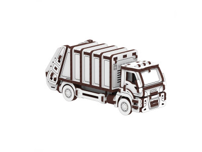 Конструктор Mr.Playwood Сміттєвоз механічний дерев'яний 10802