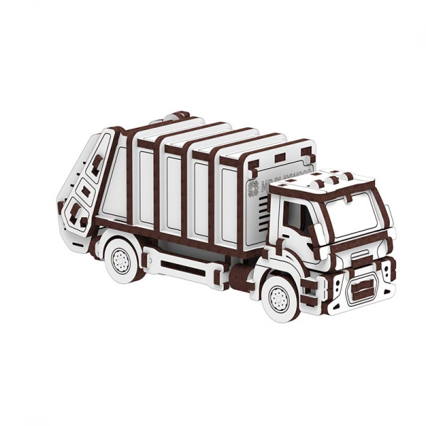 Конструктор Mr.Playwood Сміттєвоз механічний дерев'яний 10802