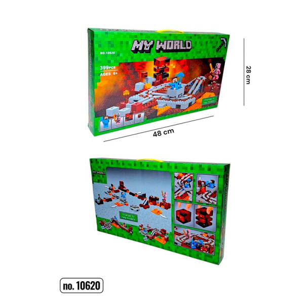 Конструктор блоковий My World пластиковий 10620A Конструктор блоковий My World пластиковий 10620A