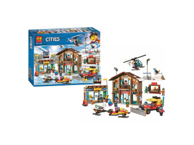 Конструктор "CITIES" "Гірськолижний курорт" 868дет. р.50*395*75см. 11451 Конструктор "CITIES" "Гірськолижний курорт" 868дет. р.50*395*75см. 11451