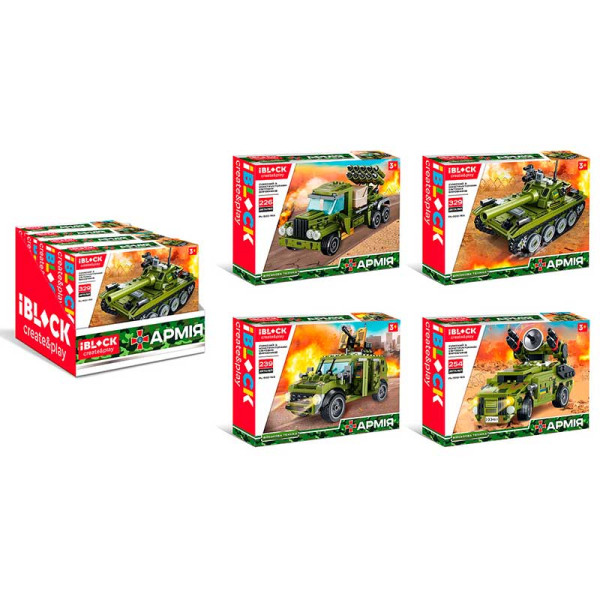 Конструктор АРМІЯ. 226-329дет. 4 види в ділей боксі PL-920-163