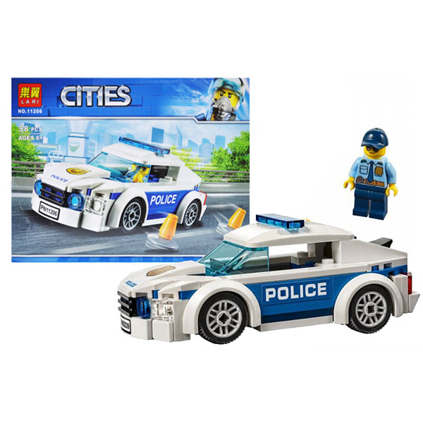 Конструктор "CITIES" "Автомобіль поліцейського патруля" 11206