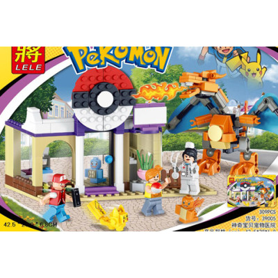 Конструктор LELE Pokemon 309 деталей у коробці 39005