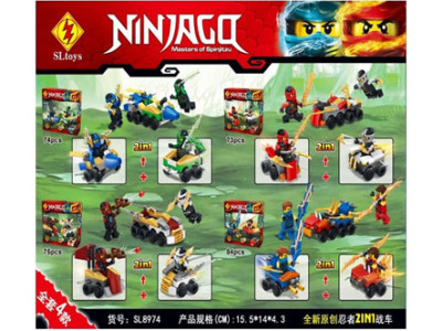 Конструктор NINJAGO 2в1 (73-84 деталі) SL8974 Конструктор NINJAGO 2в1 (73-84 деталі) SL8974