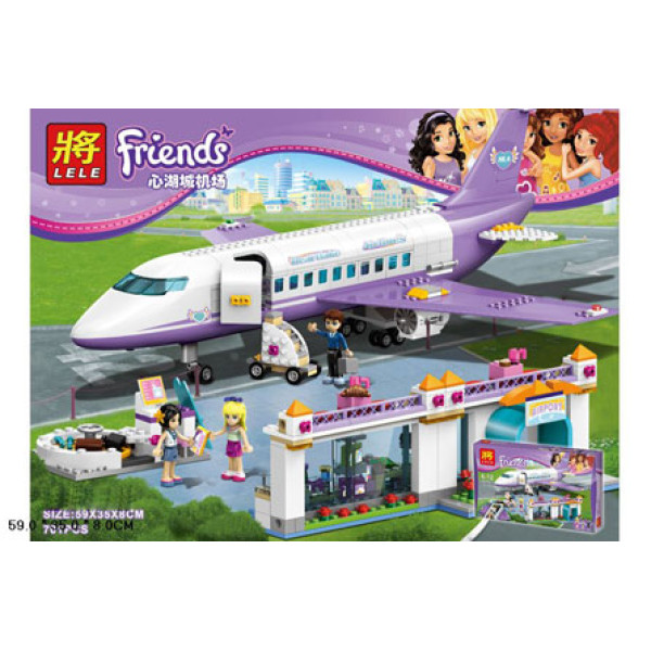 Конструктор LELE FRIENDS Аеропорт 701 деталей 79175 Конструктор LELE FRIENDS Аеропорт 701 деталей 79175