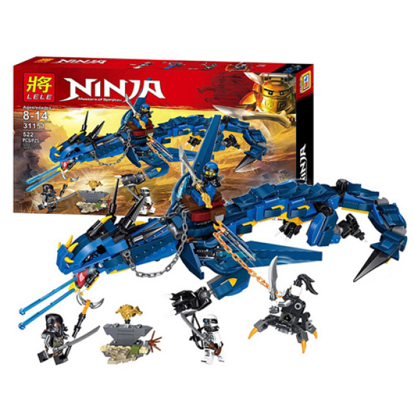 Конструктор серії Ninja Вісник бурі 515 деталей 10936 Конструктор серії Ninja Вісник бурі 515 деталей 10936