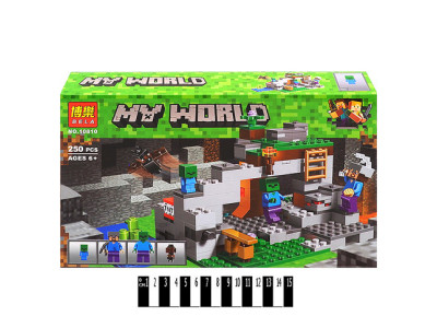 Конструктор MINECRAFT Печера зомбі 250 деталей 10810