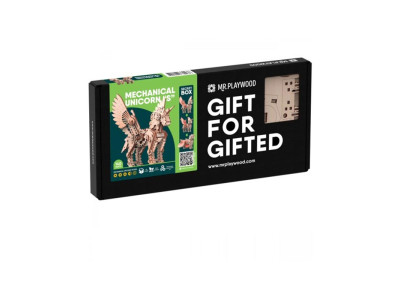 Конструктор Mr.Playwood Єдиноріг S механічний деревяний 10604