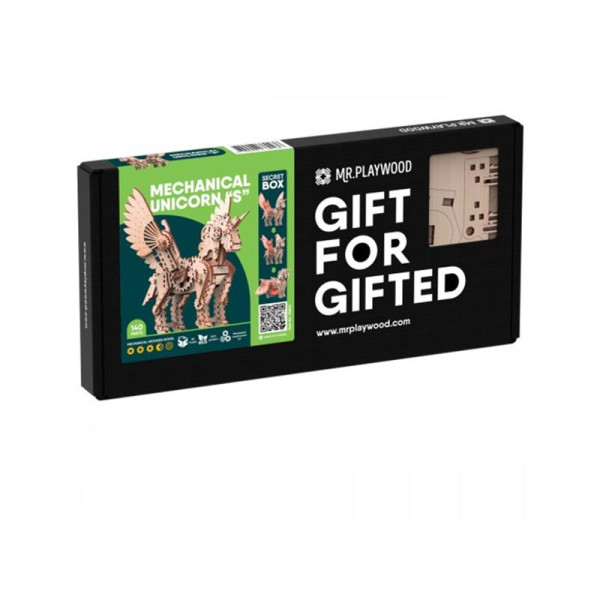 Конструктор Mr.Playwood Єдиноріг S механічний деревяний 10604