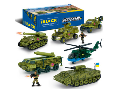 Конструктор IBLOCK Армія 178-349дет. 4вида дисп.бокс. 492*192 PL-921-489 Конструктор IBLOCK Армія 178-349дет. 4вида дисп.бокс. 492*192 PL-921-489