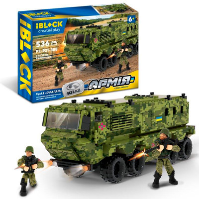 Конструктор IBLOCK АРМІЯ КрАЗ "УРАГАН" 536дет PL-921-388 Конструктор IBLOCK АРМІЯ КрАЗ "УРАГАН" 536дет PL-921-388