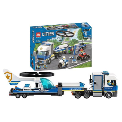 Конструктор "CITIES" "Поліцейський вертолітний транспорт" 341 дит. 11531