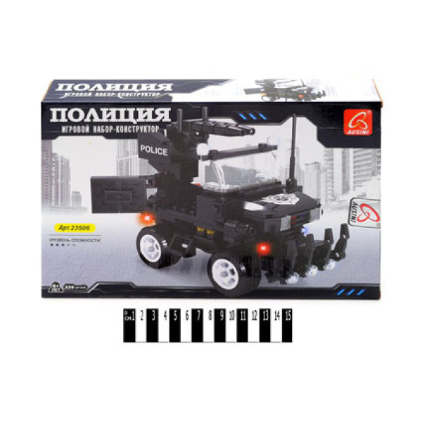 Конструктор Поліцейська техніка 229 деталей 23506 Конструктор Поліцейська техніка 229 деталей 23506