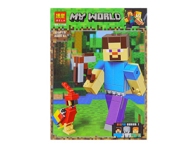Конструктор MINECRAFT Стів із папугою 11166