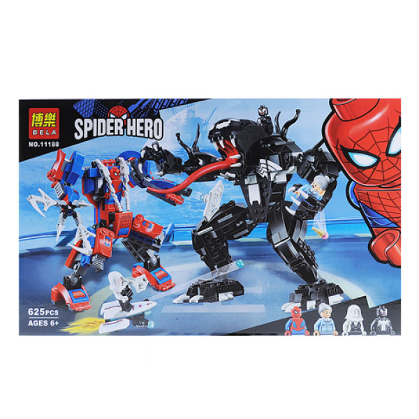 Конструктор Marvel Heroes Spiderman vs Venom 625 елементів 11188 Конструктор Marvel Heroes Spiderman vs Venom 625 елементів 11188