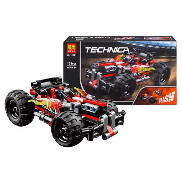 Конструктор TECHNIC "Червоний гоночний автомобіль" 139 деталей 10821