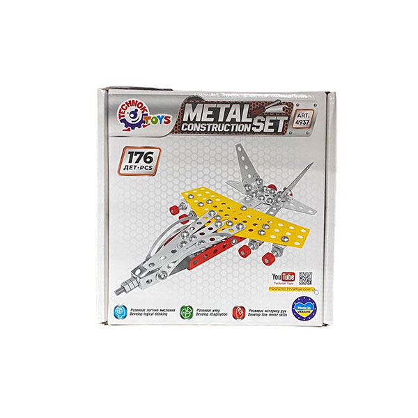 Конструктор Технок Винищувач металевий 4937