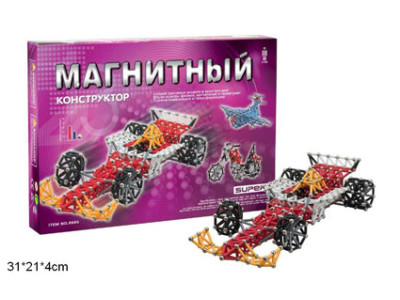RUS Конструктор магнітний машина 192дет.кор.31*4*21 R665E RUS Конструктор магнітний машина 192дет.кор.31*4*21 R665E