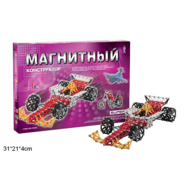 RUS Конструктор магнітний машина 192дет.кор.31*4*21 R665E