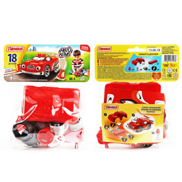 Іграшка Конструктор Конструктор Автоклуб (Спорткар) Юника 71238