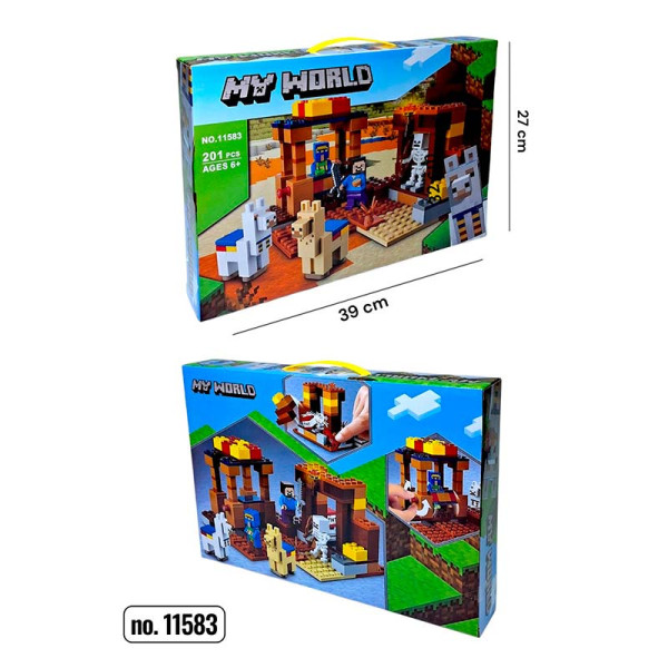 Конструктор блоковий My World пластиковий 11583 Конструктор блоковий My World пластиковий 11583