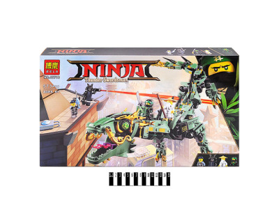 Конструктор NINJA MOVIE Дракон зеленого ніндзя 573 деталей 10718