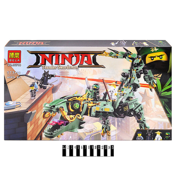 Конструктор NINJA MOVIE Дракон зеленого ніндзя 573 деталей 10718
