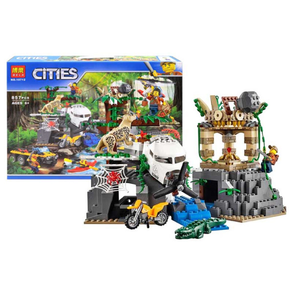 Конструктор "CITIES" "База дослідників джунглів" 857дет. р.50*395*85с 10712
