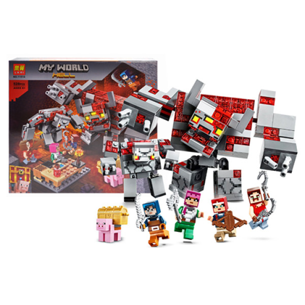 Конструктор "MINECRAFT" "Битва за червоний запал" 528 деталей 33х31х7 см 11514 Конструктор "MINECRAFT" "Битва за червоний запал" 528 деталей 33х31х7 см 11514