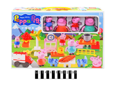 Конструктор із великими деталями Свинка Пеппа YM8801