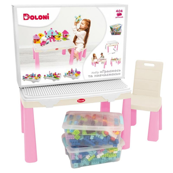 Ігровий набір Doloni Toys "Граємось та навчаємось" конструктор 404 деталей 04660/11